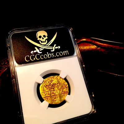 Peru 4 Escudos 1750 "La Luz Shipwreck" NGC 61 4