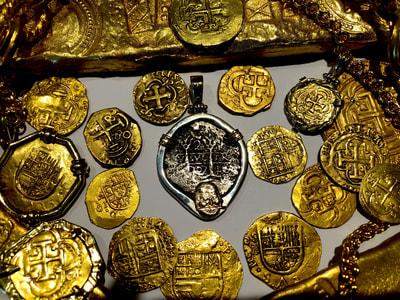 Peru 2 Reales 1707 "Princess Louisa 1743 Shipwreck" Pirate Gold Coins 5