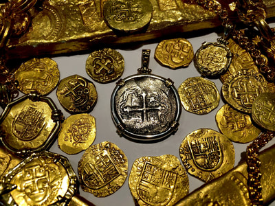 Mexico 4 Reales 1621 "Marvillas Shipwreck" Ship Pendant 3