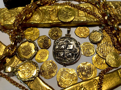 Bolivia 8 Reales 1622 "Atocha Shipwreck w. Mel Fisher COA"  14kt Bezel 2