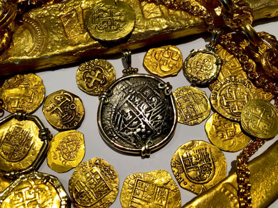 Bolivia 8 Reales 1622 "Atocha Shipwreck w. Mel Fisher COA"  14kt Bezel 5