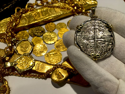 Bolivia 8 Reales Pirate Gold Coins Jewelry Treasures 4