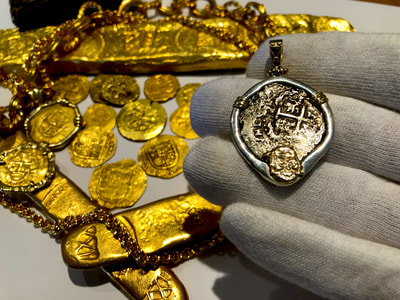 Peru 2 Reales 1707 "Princess Louisa 1743 Shipwreck" Pirate Gold Coins 3