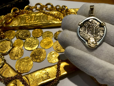 Peru 2 Reales 1707 "Princess Louisa 1743 Shipwreck" Pirate Gold Coins 6