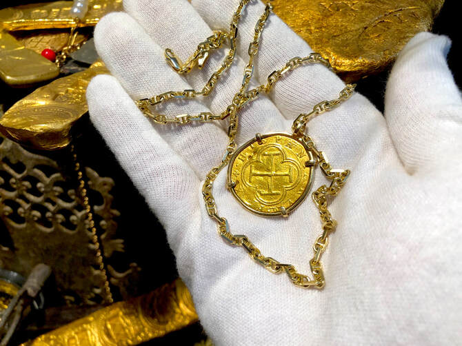 Spain 2 Escudos "Nice Cross! - Toledo Mint" Treasure Pendant