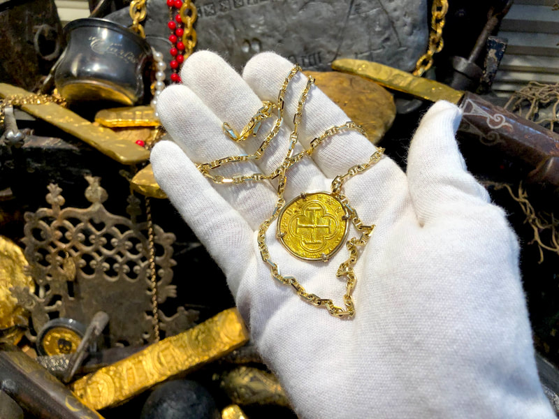 Spain 2 Escudos "Nice Cross! - Toledo Mint"  Treasure Pendant 2