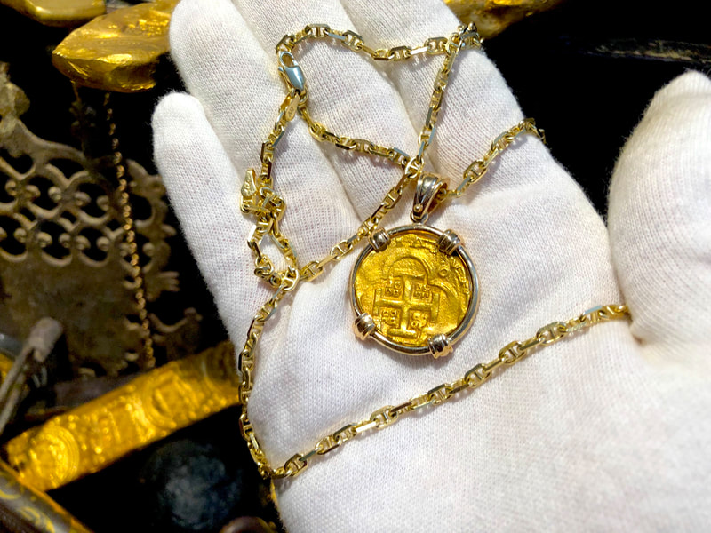 Spain 4 Escudos 1630-47 "Brute Style" Treasure Jewelry 4