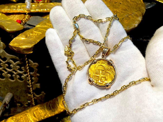 Spain 4 Escudos 1630-47 "Brute Style" Treasure Jewelry