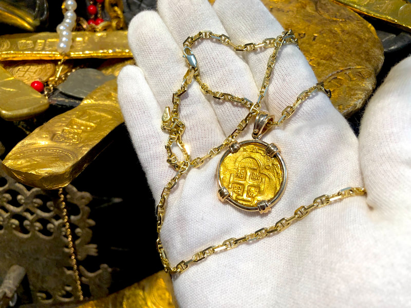 Spain 4 Escudos 1630-47 "Brute Style" Treasure Jewelry 5