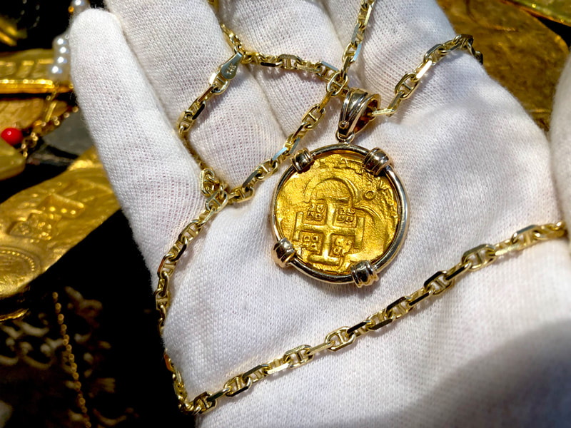 Spain 4 Escudos 1630-47 "Brute Style" Treasure Jewelry 2