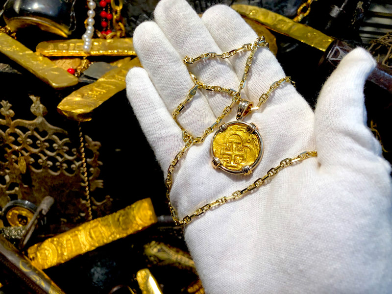 Spain 4 Escudos 1630-47 "Brute Style" Treasure Jewelry 7