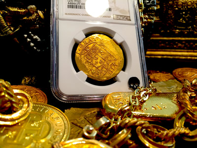 Mexico  8 Escudos 1714  "1715 Plate Fleet - Finest Known"  NGC 64 4