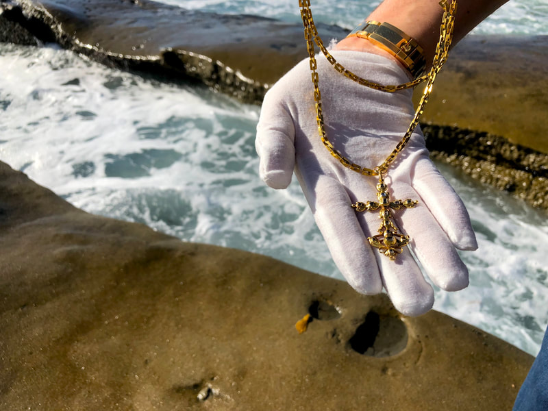 1715 Fleet Shipwreck "Queen's Jewels" Gold & Diamond Cross Pirate Gold Coins 41