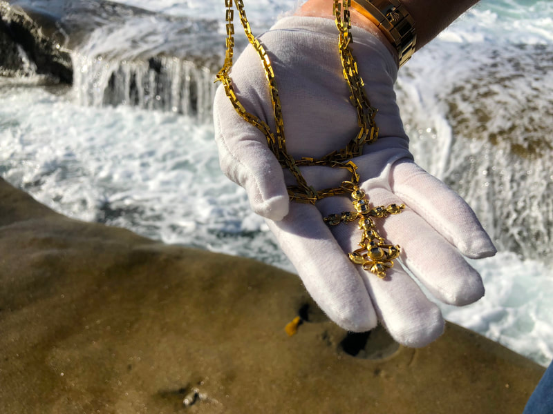 1715 Fleet Shipwreck "Queen's Jewels" Gold & Diamond Cross Pirate Gold Coins 35