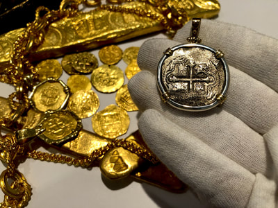 Mexico 4 Reales 1621 "Marvillas Shipwreck" Ship Pendant 7