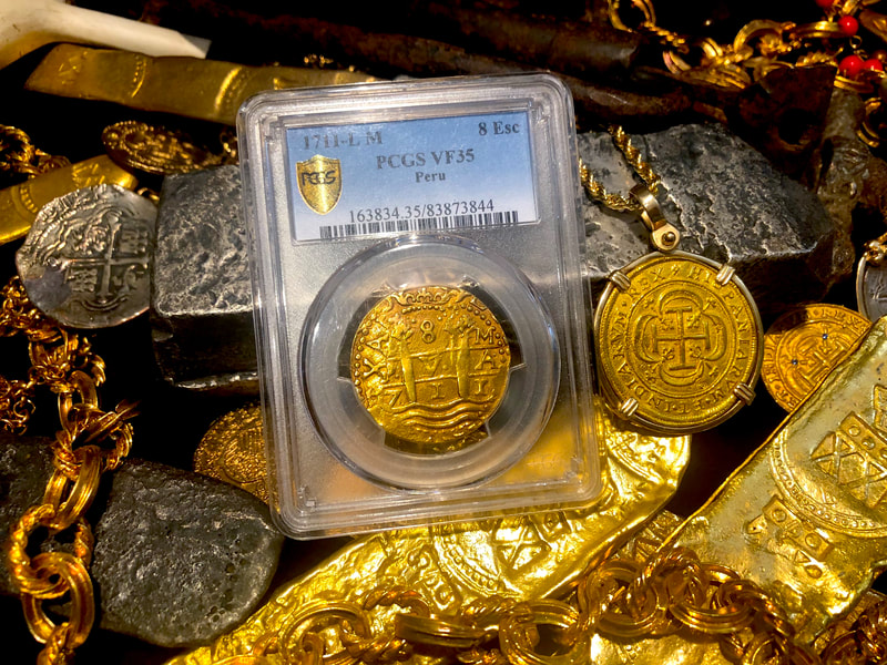 Peru 8 Escudos 1711 "Incredible Centering" PCGS 35 7