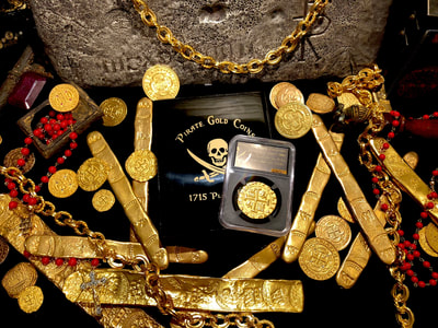 Peru 8 Escudos 1708 Gold Plated Pirate Gold Coins Shipwreck Collection 4