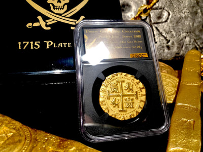 Peru 8 Escudos 1708 Gold Plated Pirate Gold Coins Shipwreck Collection 11