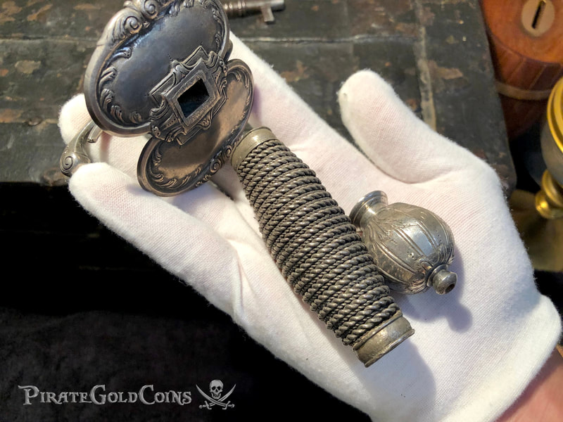 1715 Fleet Shipwreck Silver Sword Handle Queen's Jewels