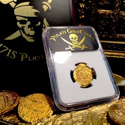 Mexico 2 Escudos 1711-13  "1715 Plate Fleet Shipwreck - 300th Anniversary Find"  NGC  63 10