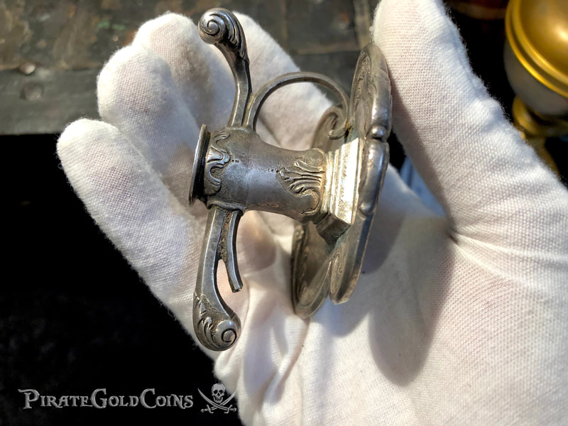 1715 Fleet Shipwreck Silver Sword Handle Queen's Jewels 6