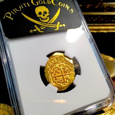 Mexico 2 Escudos 1711-13  "1715 Plate Fleet Shipwreck - 300th Anniversary Find"  NGC  63 8