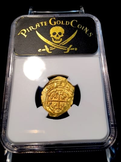 Mexico 2 Escudos 1711-13  "1715 Plate Fleet Shipwreck - 300th Anniversary Find"  NGC  63 7