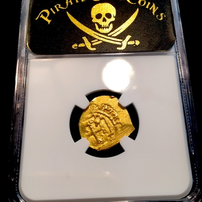 Mexico  1 Escudos  1690-1701  "Jeweled Cross!"  NGC 61  1715 Plate Fleet Shipwreck 300th Anniversary Find 5