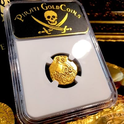 Colombia 2 Escudos 1699 "1715 Plate Fleet Shipwreck- 300th Find"  NGC 60 9