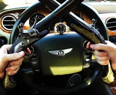 Pirate Bentley Continental GT — Custom Upgraded Rims & Headrests 14