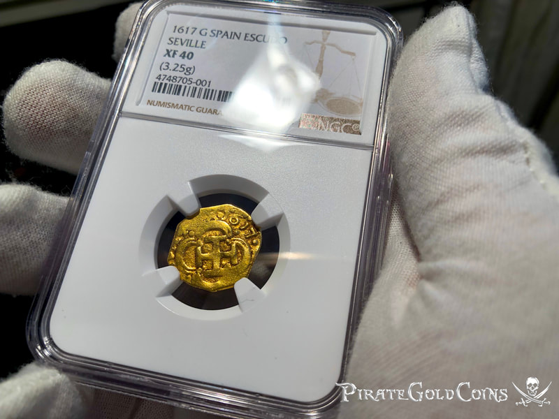 Spain 1 Escudo 1617 "Full 4 Digit Date" NGC 40