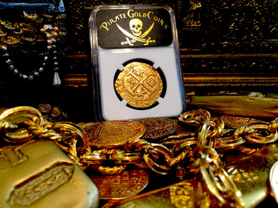 Peru  8 Escudos  1711  "1715 Plate Fleet Shipwreck"  NGC 63 Finest Known 17