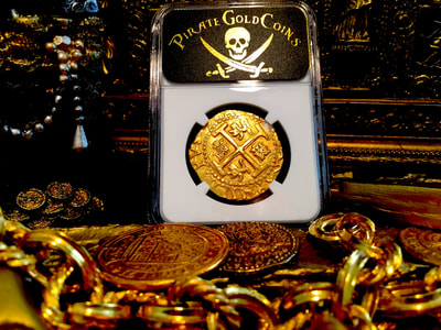 Peru  8 Escudos  1711  "1715 Plate Fleet Shipwreck"  NGC 63 Finest Known 6