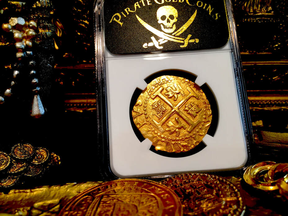 Peru  8 Escudos  1711  "1715 Plate Fleet Shipwreck"  NGC 63 Finest Known