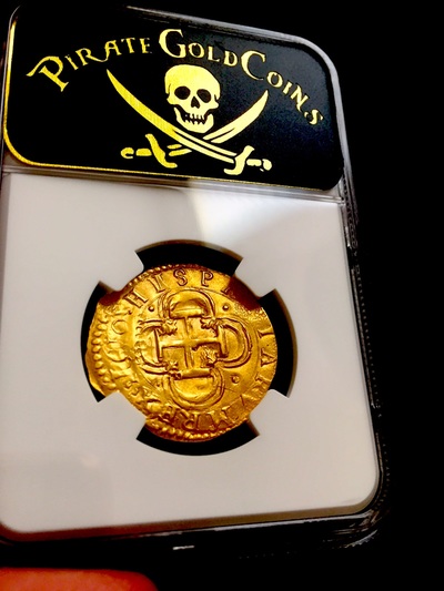 Spain 1610 "Dated!"  2 Escudos "Philip III" NGC 63 3