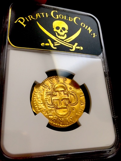 Spain 1610 "Dated!"  2 Escudos "Philip III" NGC 63 14