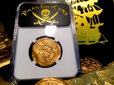 Spain 4 Escudos 1556-98 "Full Crown- Philip II"  NGC 55 8