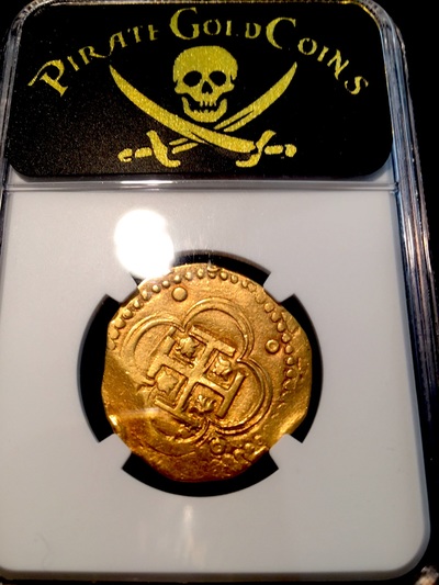 Spain 4 Escudos 1556-98 "Full Crown- Philip II"  NGC 55 12