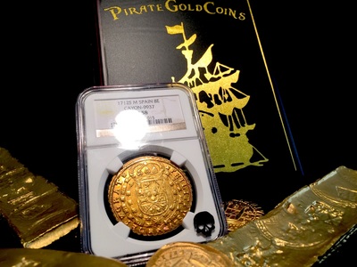 Spain 8 Escudos 1712 "Only 1 Known for Variety"  NGC 58 10