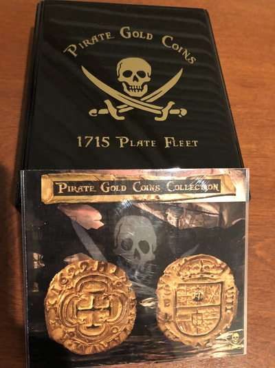 Colombia 8 Escudos 1622 Gold Plated Pirate Gold Coins Treasure Collection 10