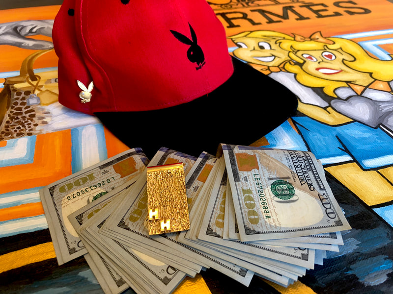 Hugh Hefner Personal Money Clip Solid Gold Play Boy Treasures 20