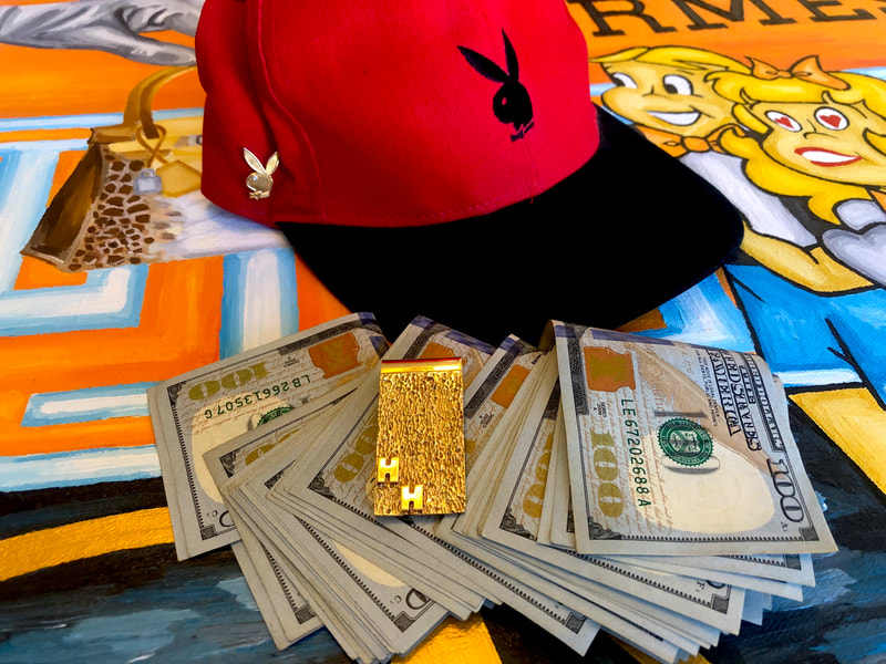 Hugh Hefner Personal Money Clip Solid Gold Play Boy Treasures 21