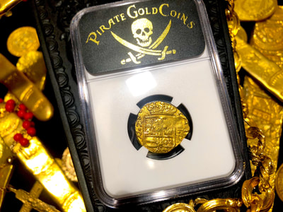 Colombia 2 Escudos 1660 "Full 4 Digit Date" NGC 58 Pirate Gold Coins 14