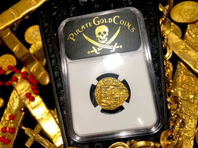 Colombia 2 Escudos 1660 "Full 4 Digit Date" NGC 58 Pirate Gold Coins 15