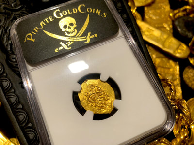 Mexico 1 Escudo 1714 "Finest Known- 1715 Plate Fleet Shipwreck" NGC 65 7