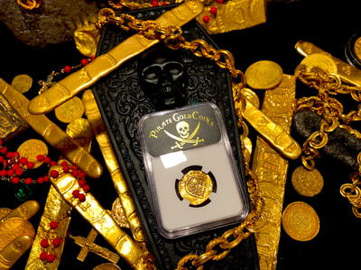 Spain 2 Escudos 1598-1621 "Philip III" NGC 53 Pirate Gold Coins 7