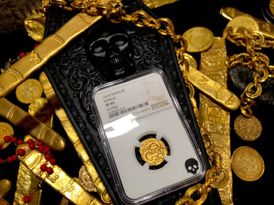 Spain 2 Escudos 161x "Partial Date" NGC 45 Pirate Gold Coins 6