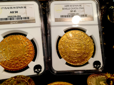 Spain  8 Escudos  1699  "Only 3 Known! Charles II"  NGC 45 5