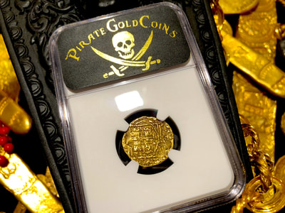 Colombia 2 Escudos 1747-56 "Full Cross" NGC 50 Pirate Gold Coins 9