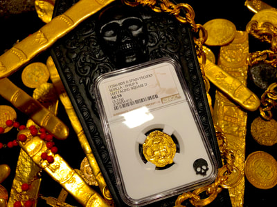 Spain 2 Escudos 1556-80 "Full Crown, Shield & Cross" NGC 58 4